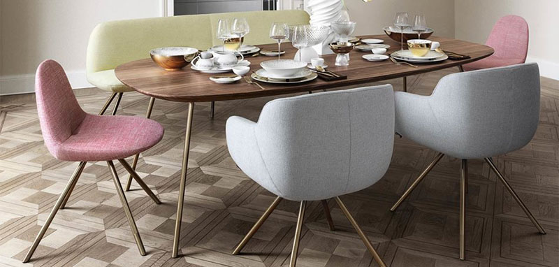 Tisch Fusca und Stuhl Bolbo © Rosenthal