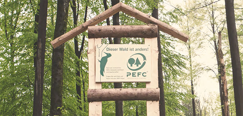 Garant für nachhaltige Waldwirtschaft © PEFC